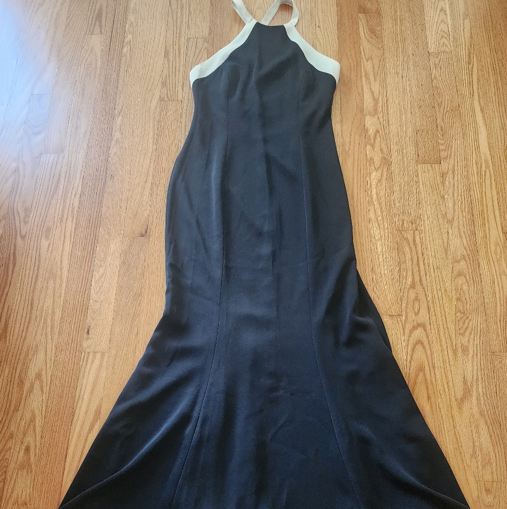 Chic, Georgiou designer, black and white Strapless Dress